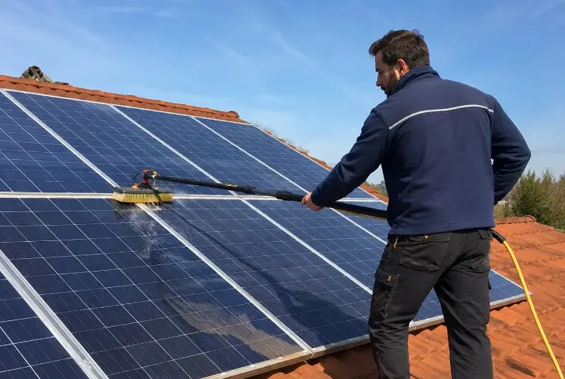 Nettoyage et entretien de panneaux solaires à Landeronde