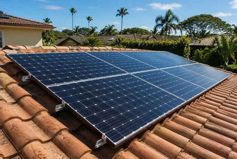 Installation de panneaux solaires à Landeronde